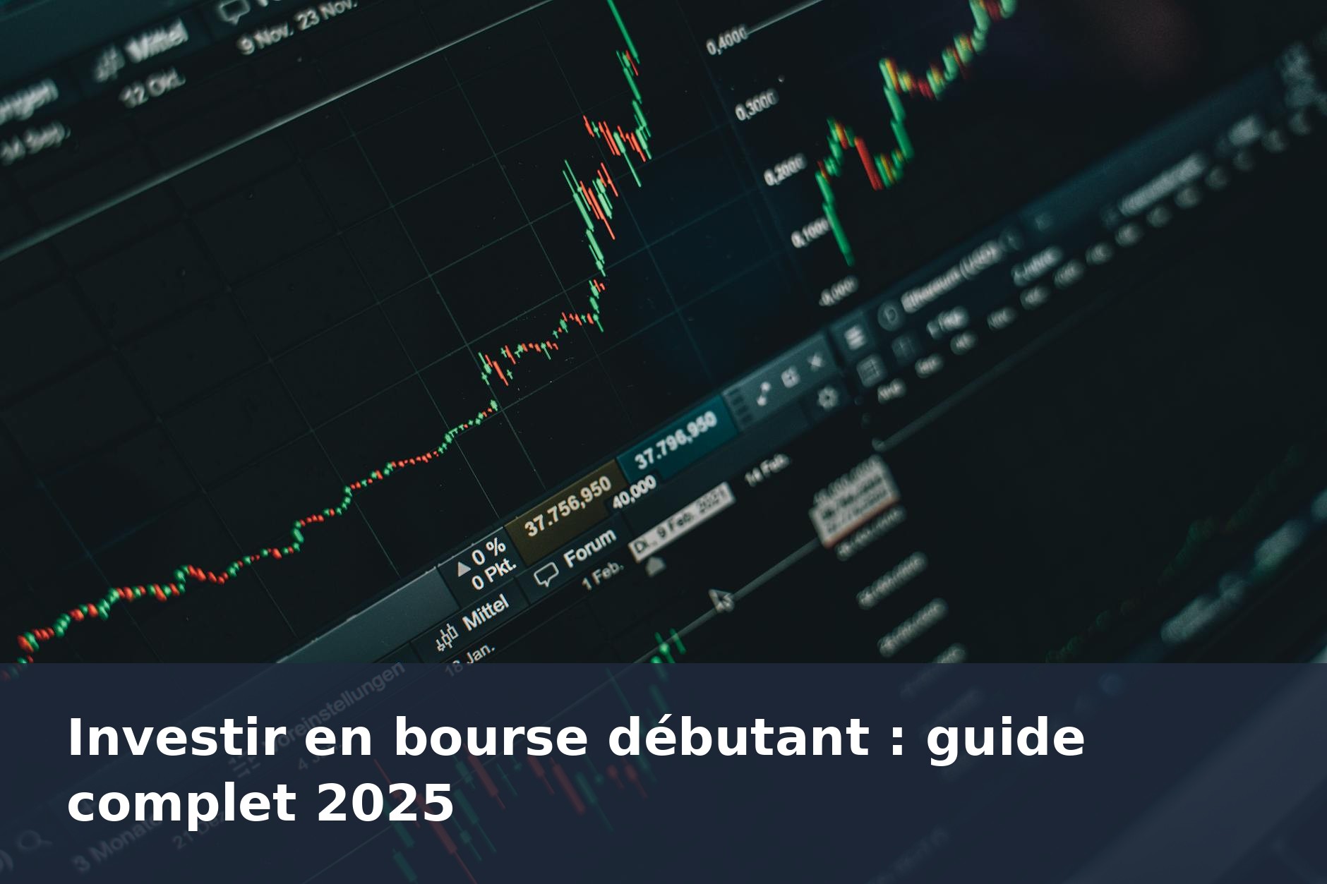 Investir en bourse débutant : guide complet 2025 - finance-debutant.fr